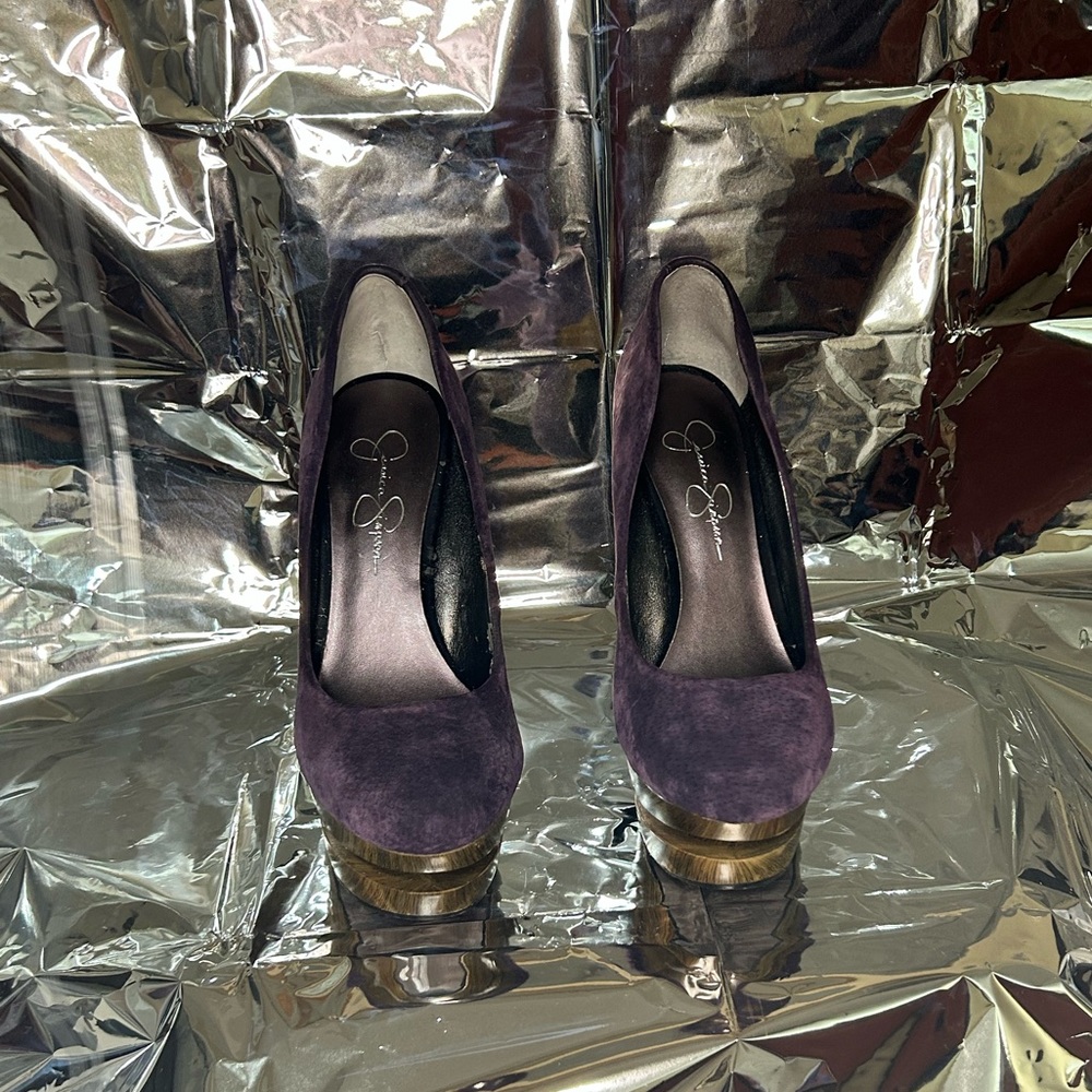 Jessica Simpson - Colie Heels, Violet Maya Nubuck Color, W8.5, Medium Width
